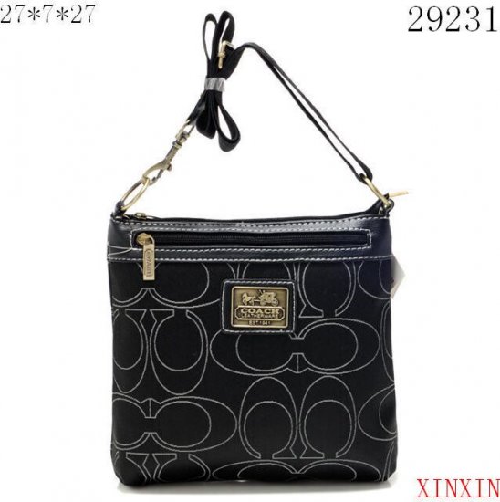 Coach Swingpack In Signature Medium Black Crossbody Bags CEX | Women - Click Image to Close